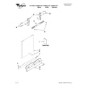 Whirlpool GU3000XTXQ1 door and panel parts diagram