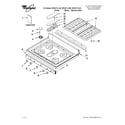 Whirlpool GFG471LVB2 cooktop parts diagram