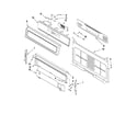 Whirlpool GFG471LVB2 control panel parts diagram