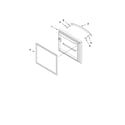 KitchenAid KBFS20EVWH3 freezer door parts diagram