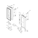 Whirlpool GX5FHDXVB04 refrigerator door parts diagram