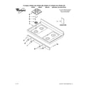 Whirlpool WFG361LVB0 cooktop parts diagram