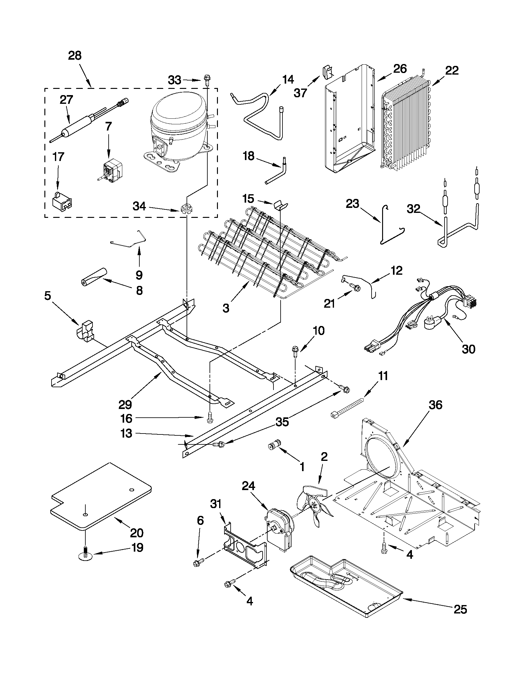 Ikea ID5HHEXWS01 unit parts diagram