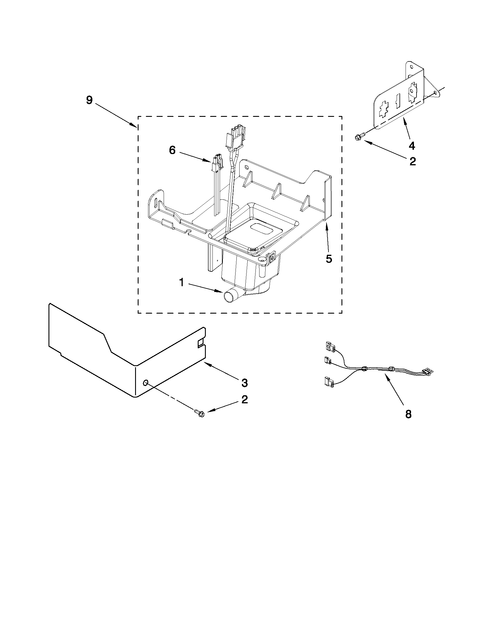 KitchenAid KUIS18PNXB1 pump parts diagram