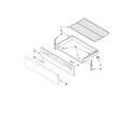 Maytag MGR7775WS1 drawer & broiler parts diagram