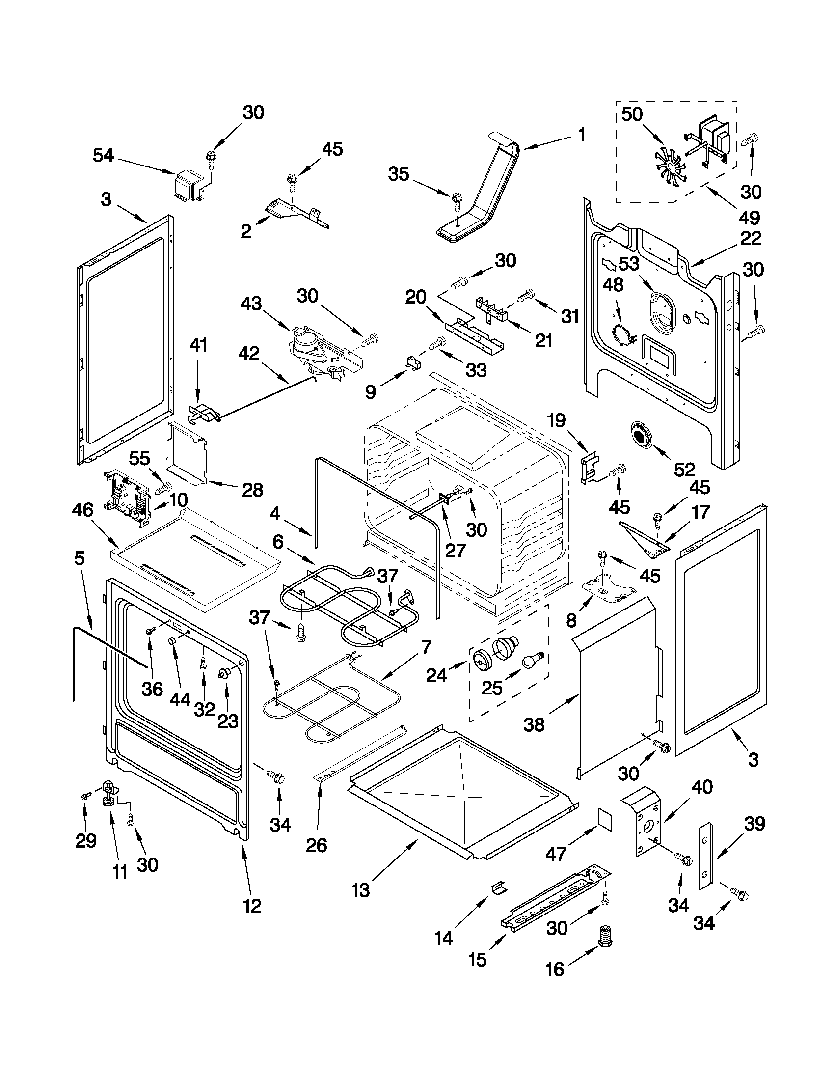 Whirlpool GR478LXPB0 chassis parts diagram