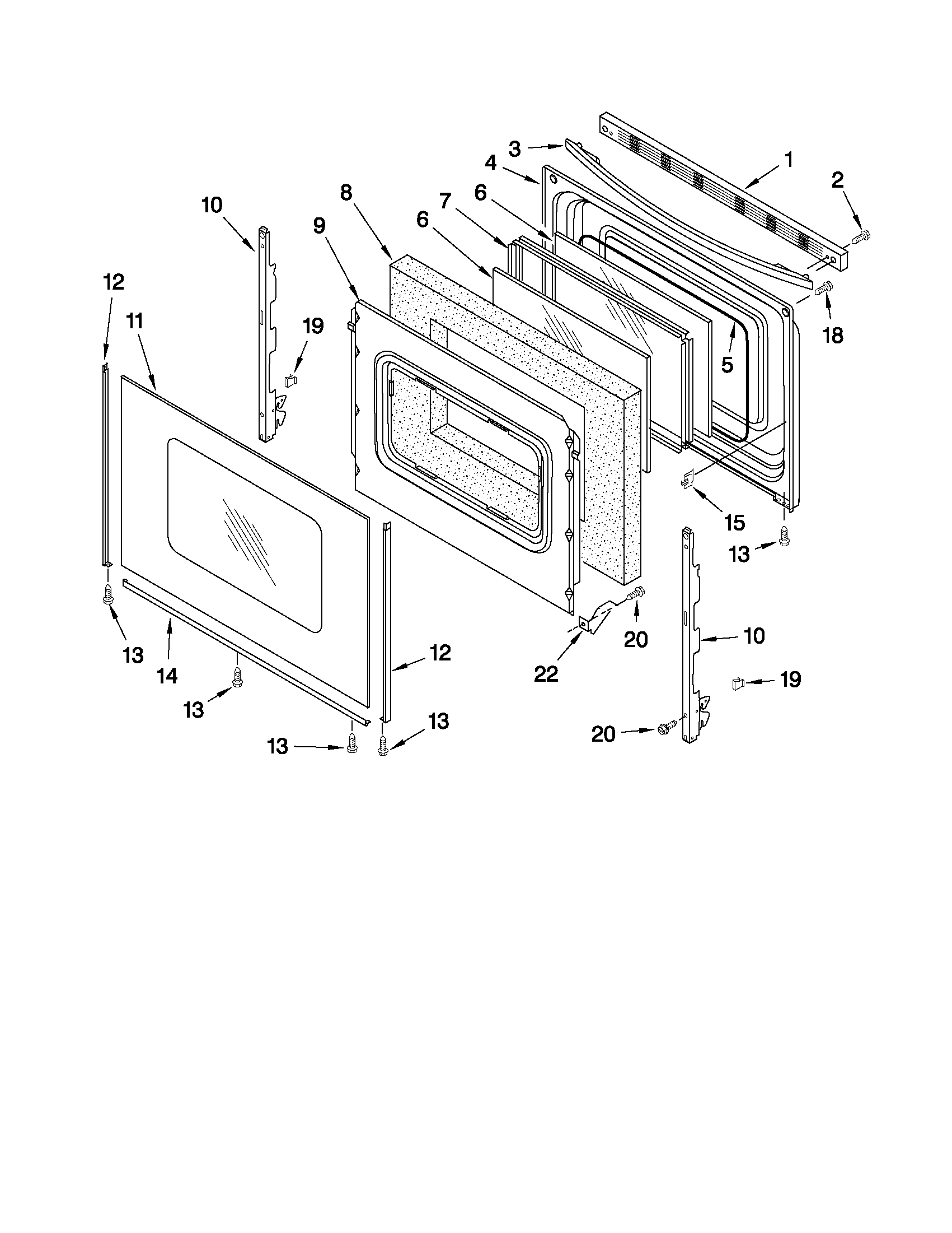 Whirlpool GR478LXPB0 door parts diagram