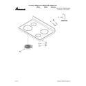 Amana AER5823XAB0 cooktop parts diagram