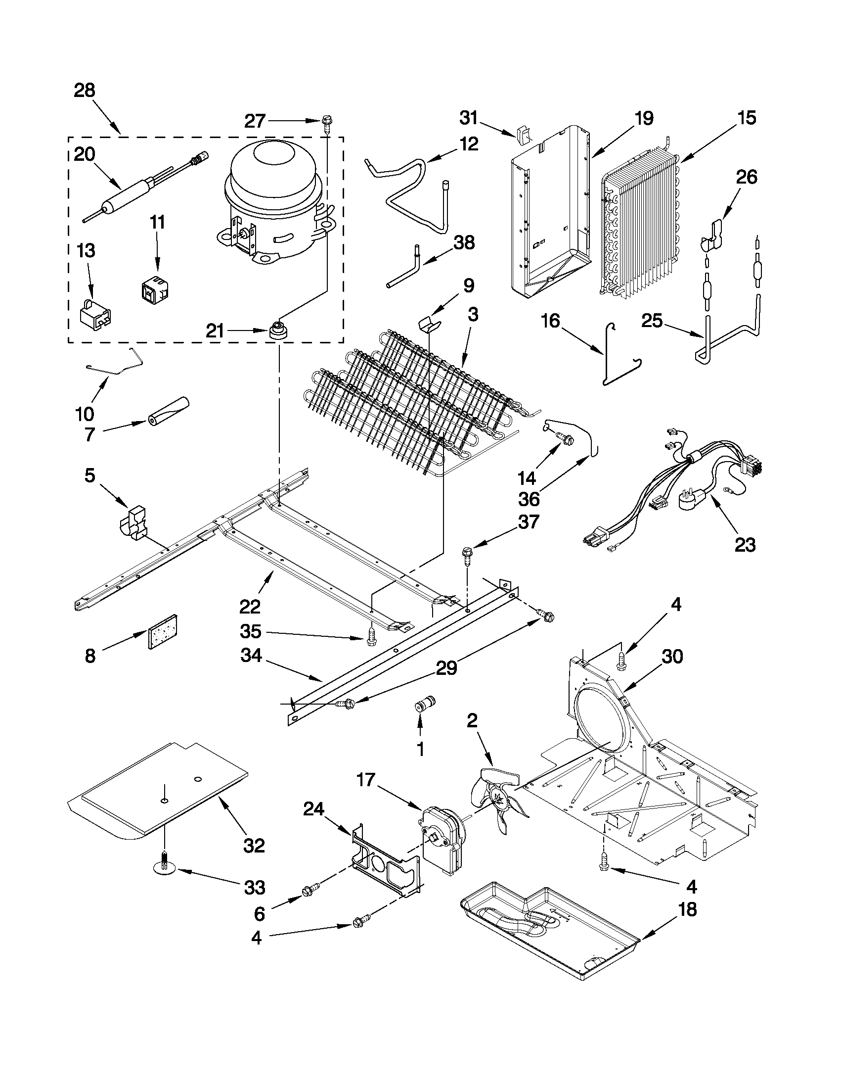 Maytag MSD2550VES02 unit parts diagram