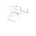 Whirlpool GMH5184XVQ1 cabinet and installation parts diagram