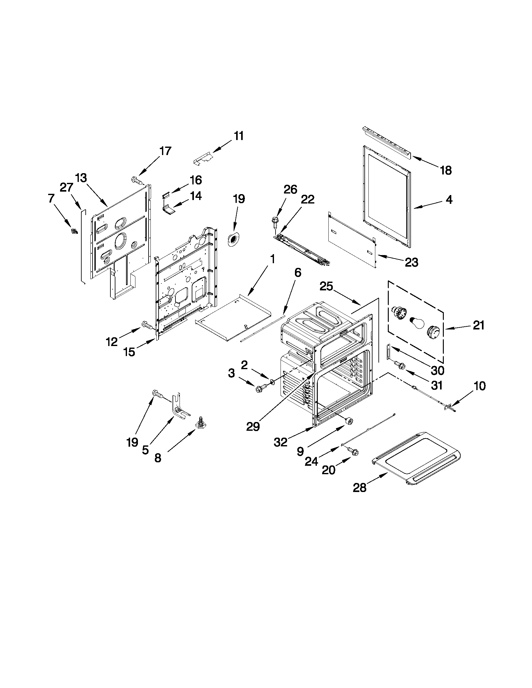 KitchenAid KGRS505XSS00 chassis parts diagram