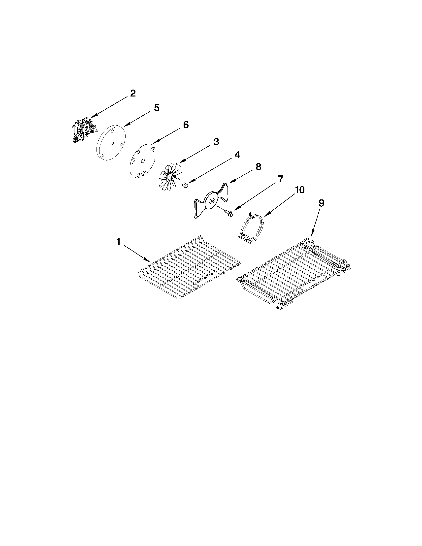 KitchenAid KGRS505XSS00 internal oven parts diagram
