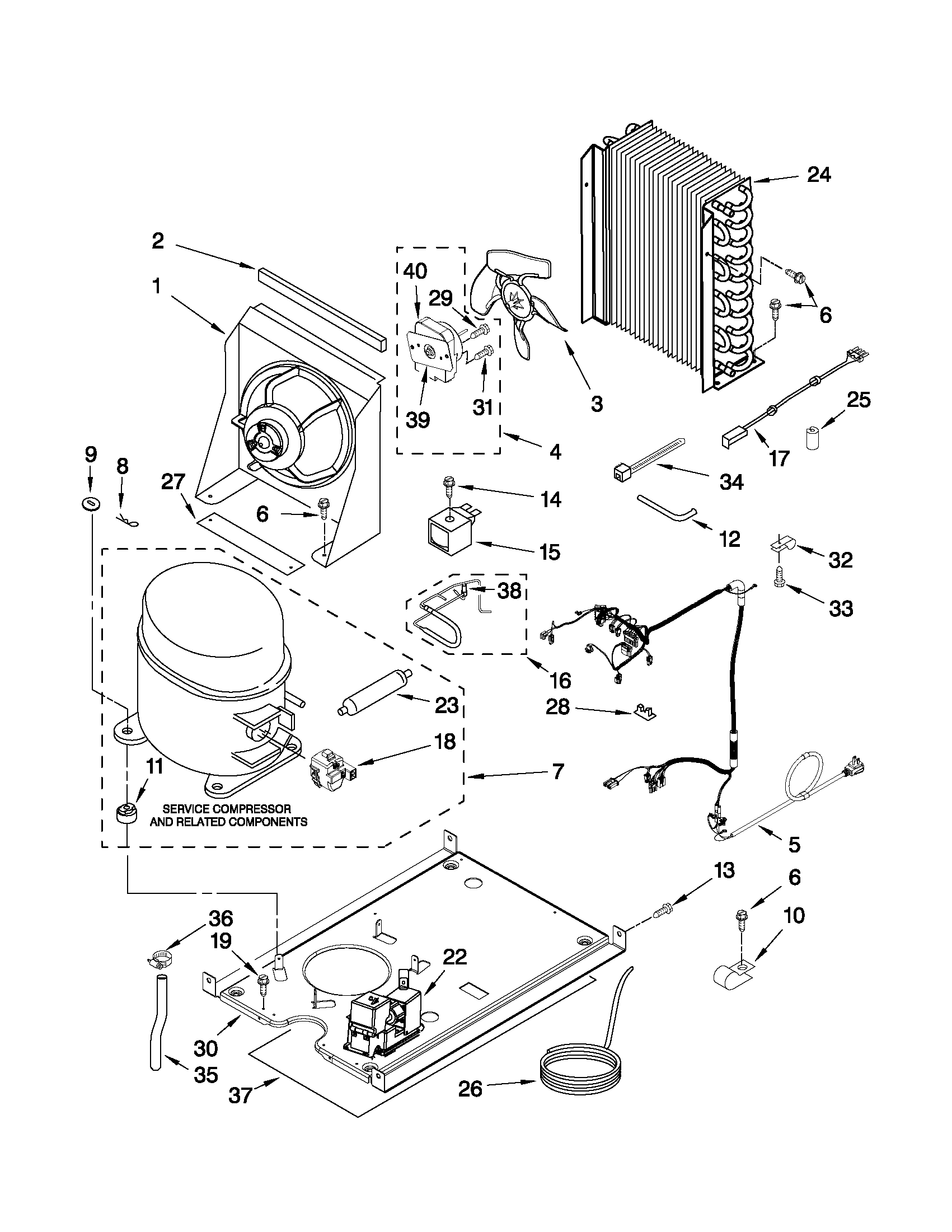 KitchenAid KUIC15PLXS1 unit parts diagram