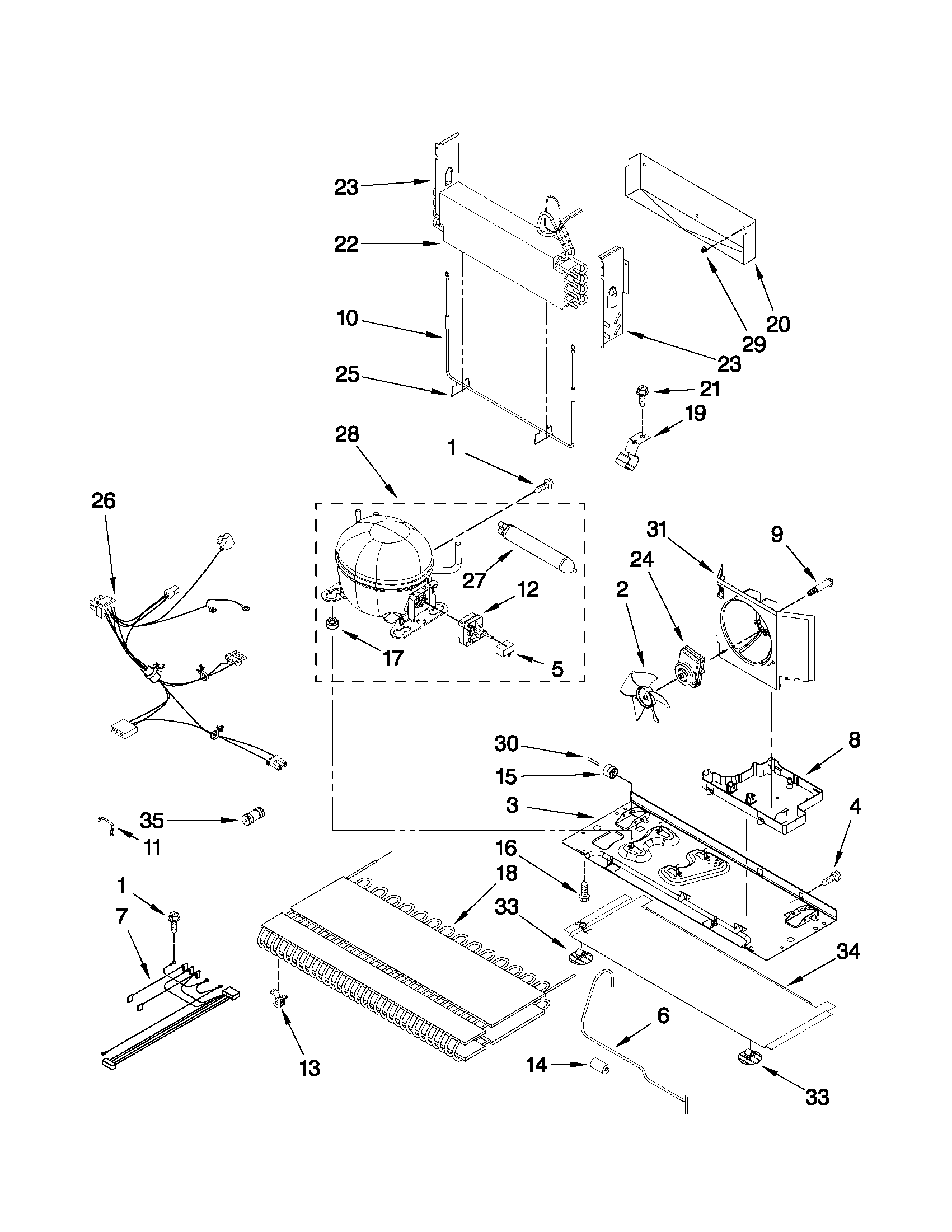 Whirlpool GI0FSAXVY06 unit parts diagram