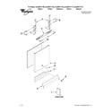 Whirlpool GU2800XTVT2 door and panel parts diagram