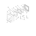 Whirlpool RBD305PVQ03 upper oven door parts diagram