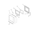 Whirlpool RBD305PVQ03 lower oven door parts diagram