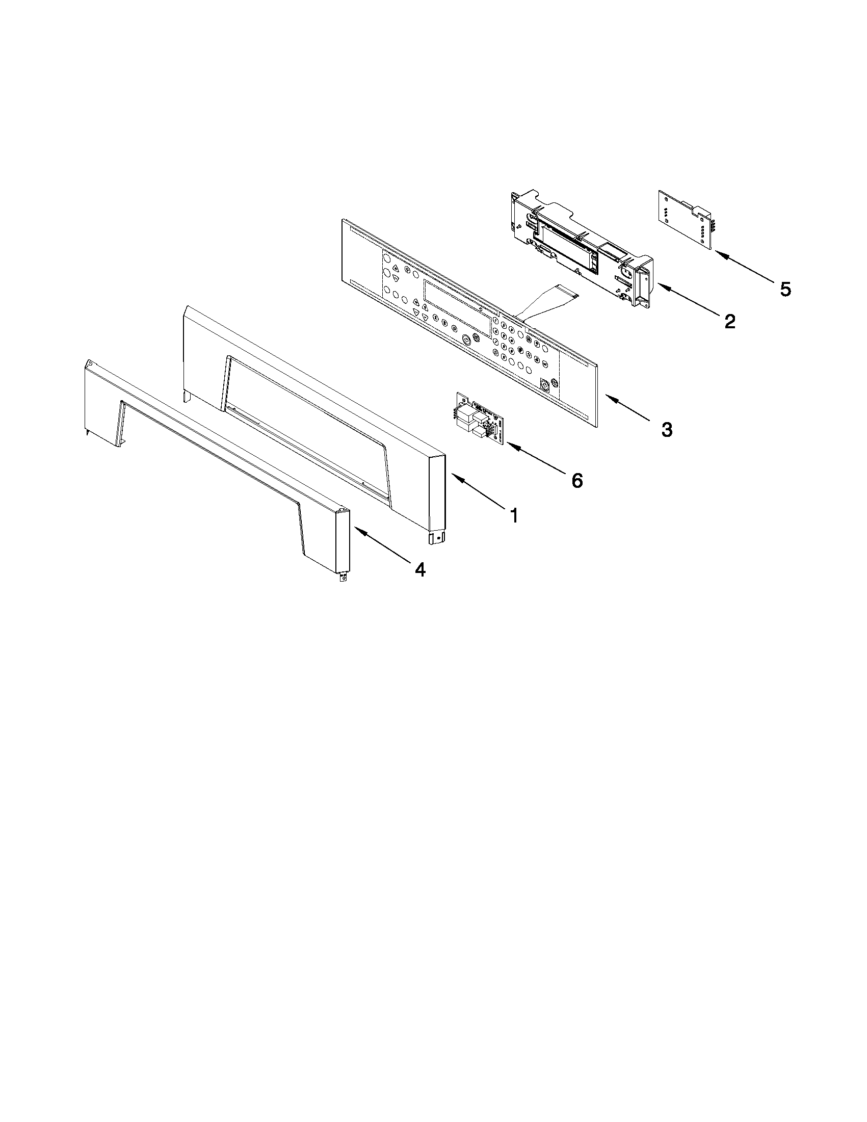 Whirlpool RBD305PVT03 control panel parts diagram