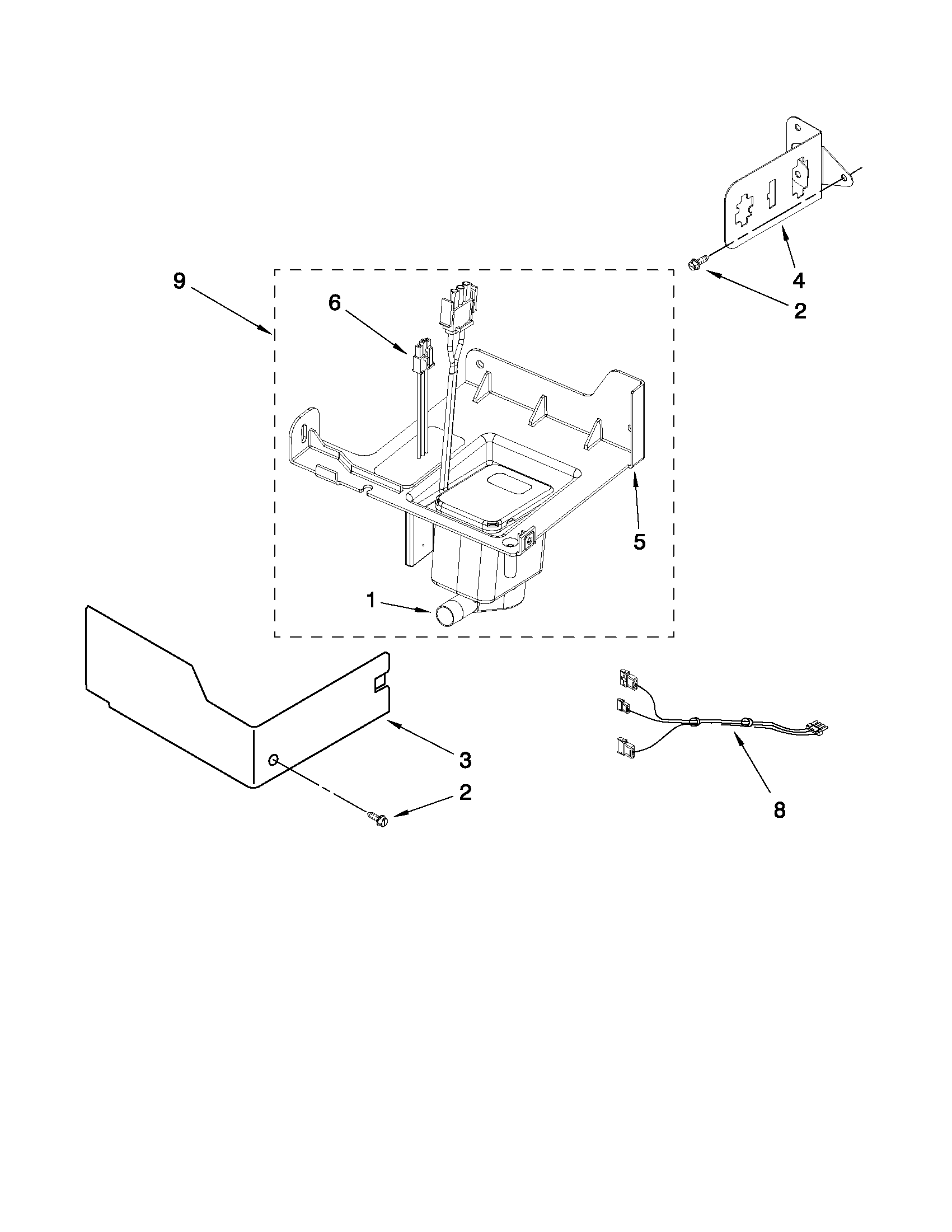 KitchenAid KUIC18PNXS1 pump parts diagram