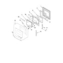 Whirlpool RBS277PVB04 oven door parts diagram