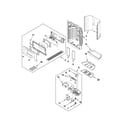Maytag MFX2571XEM2 dispenser front parts diagram
