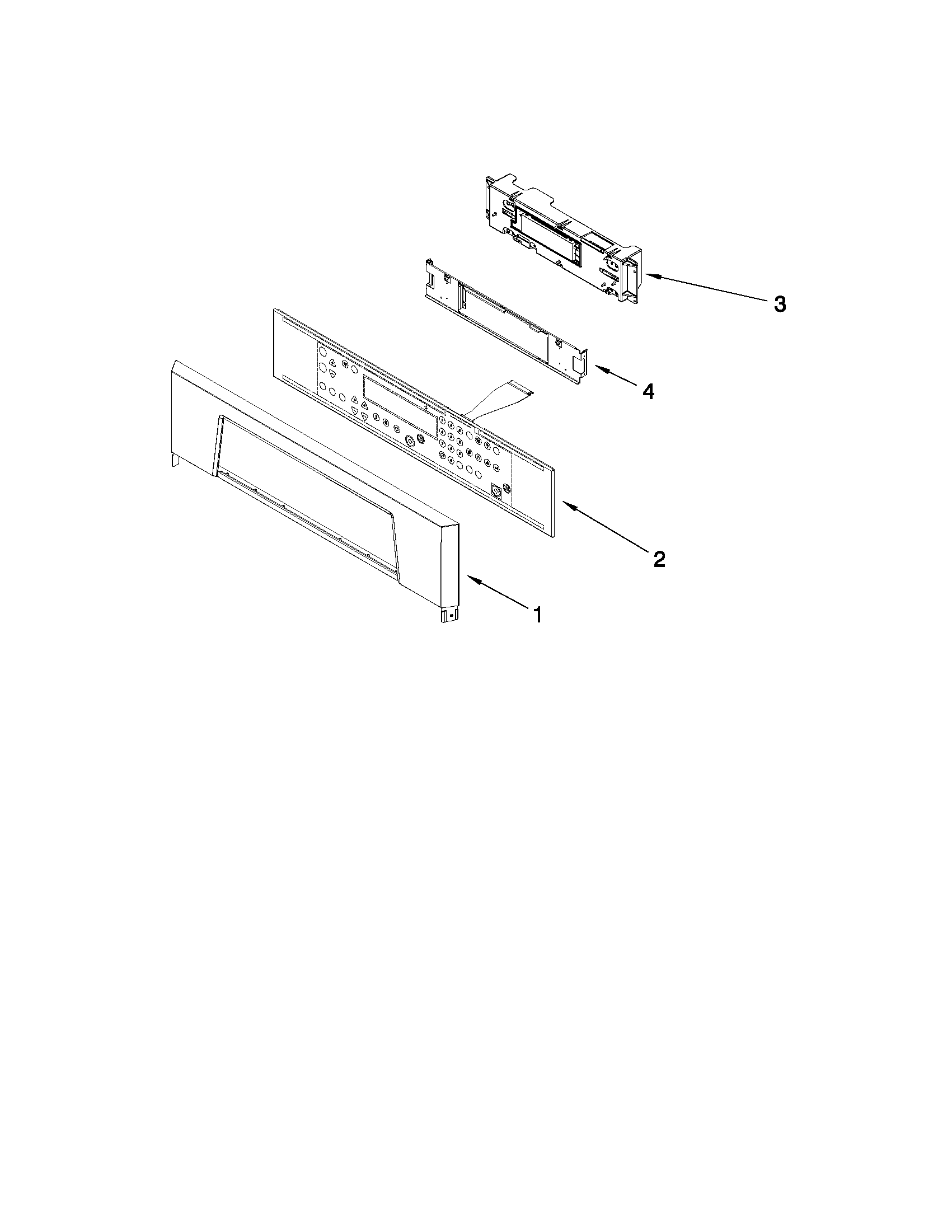Whirlpool RBS245PRB06 control panel parts diagram