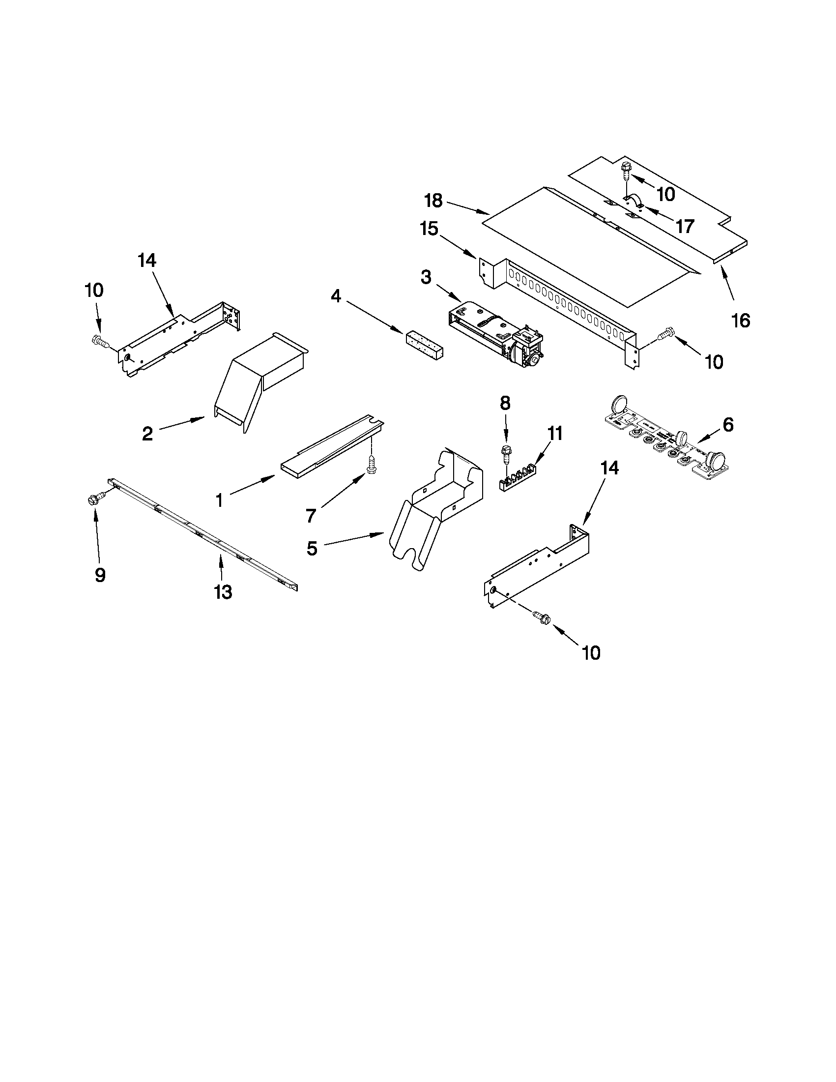 Whirlpool RBS245PRB06 top venting parts diagram