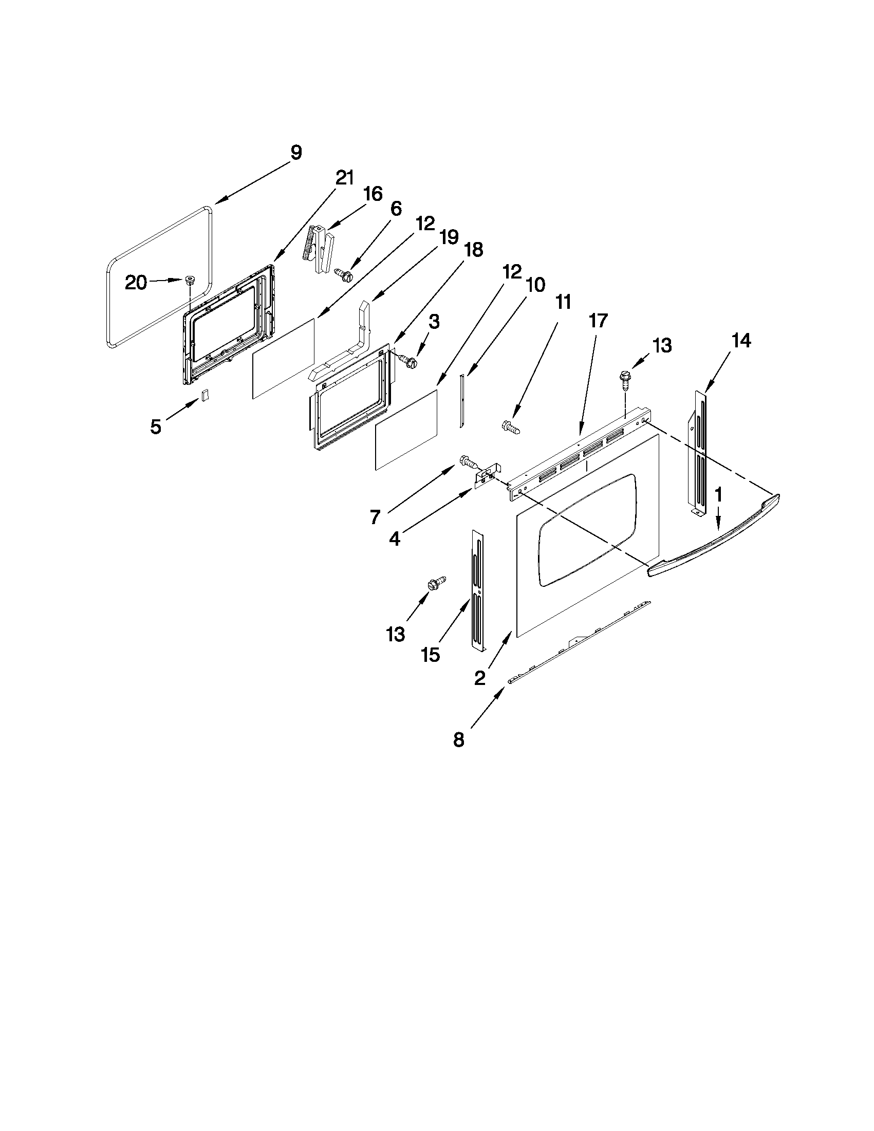Maytag MGR6875ADB26 lower door parts diagram