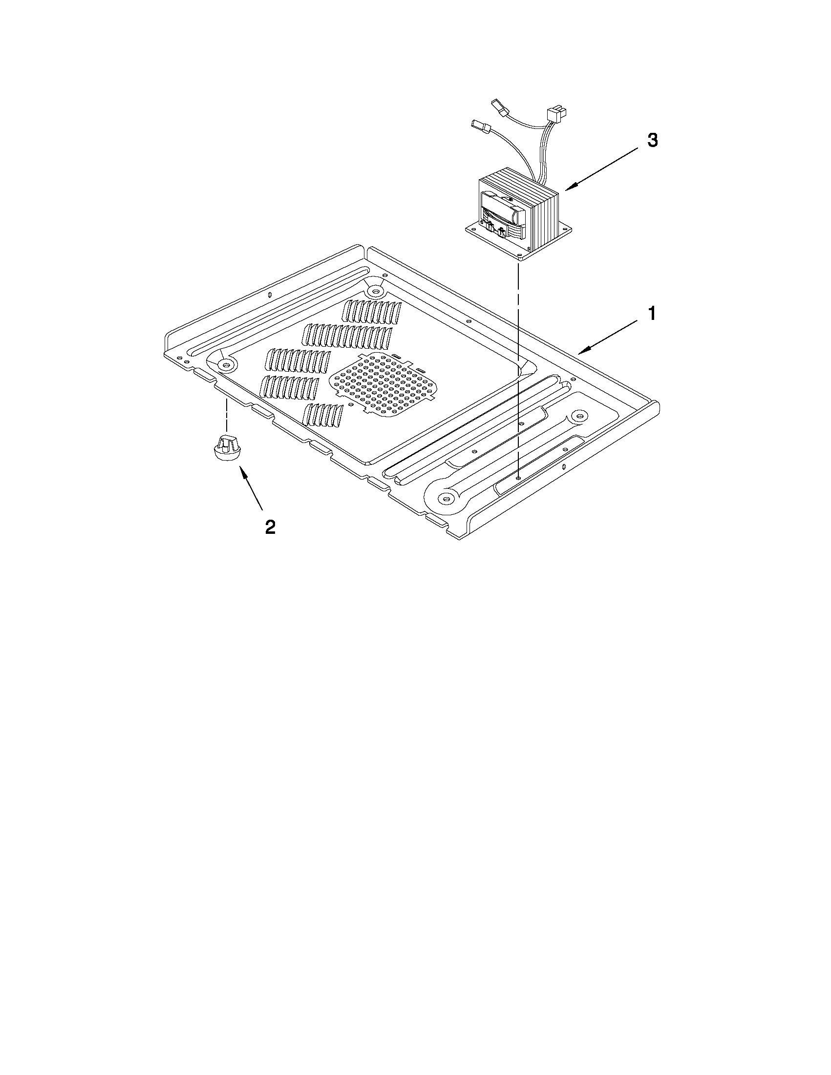Maytag MMW5530DAB20 microwave base plate parts diagram