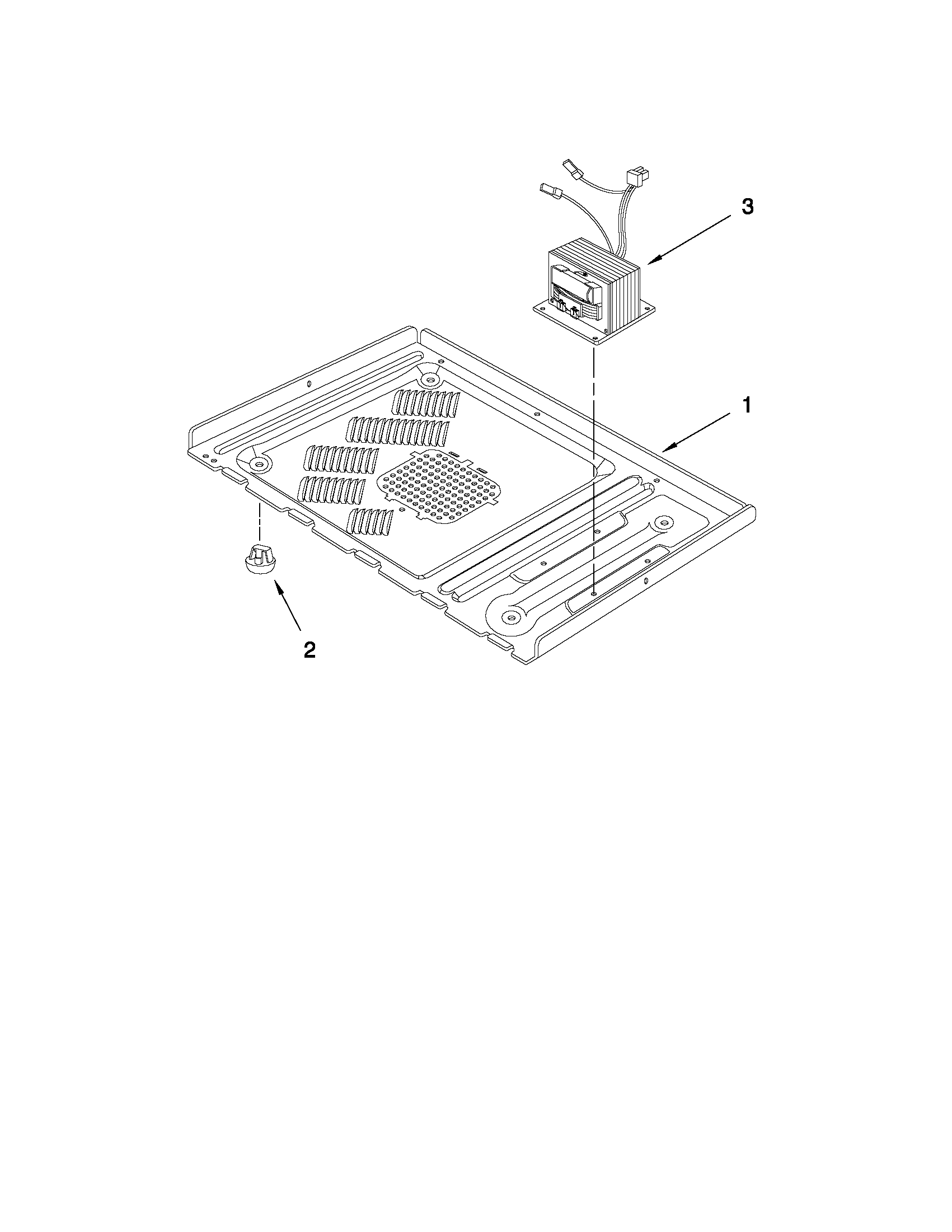 Maytag MMW5530DAW21 microwave base plate parts diagram