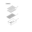 Magic Chef C8TXNWFXW00 shelf parts diagram