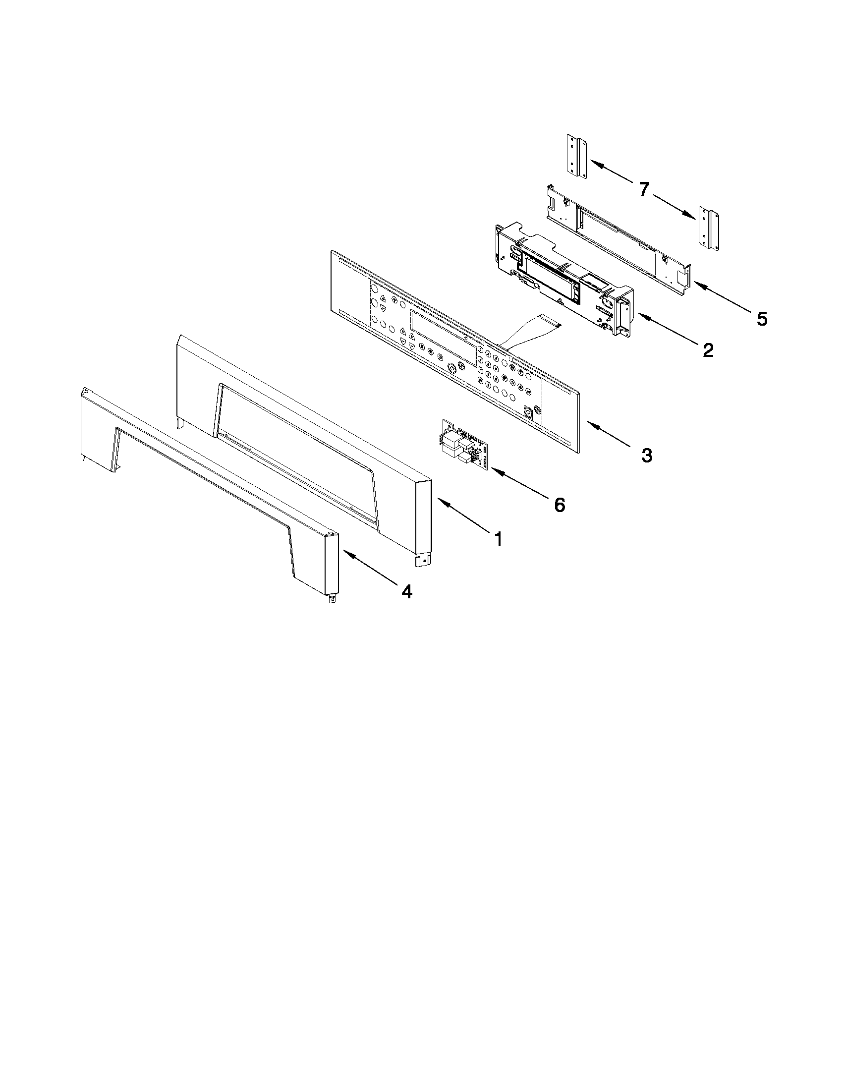 Whirlpool GBD279PVB03 control panel parts diagram