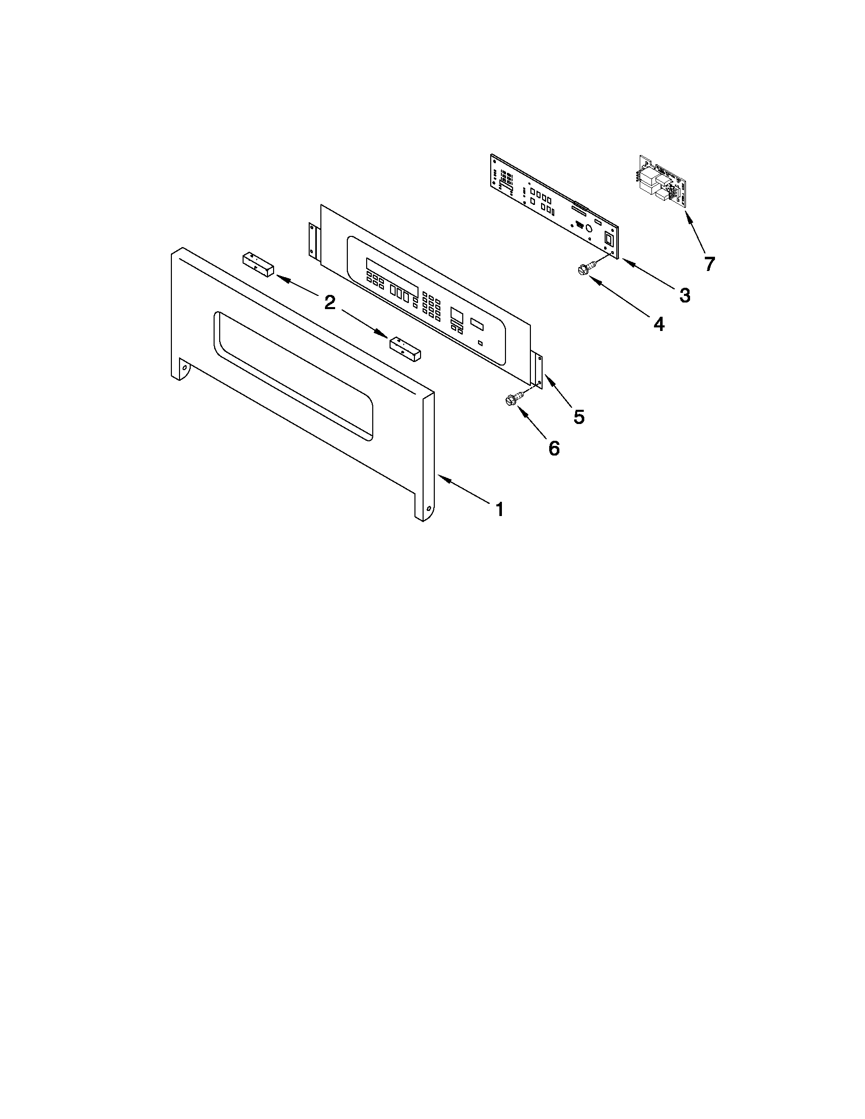 KitchenAid KEBC247VWH03 control panel parts diagram