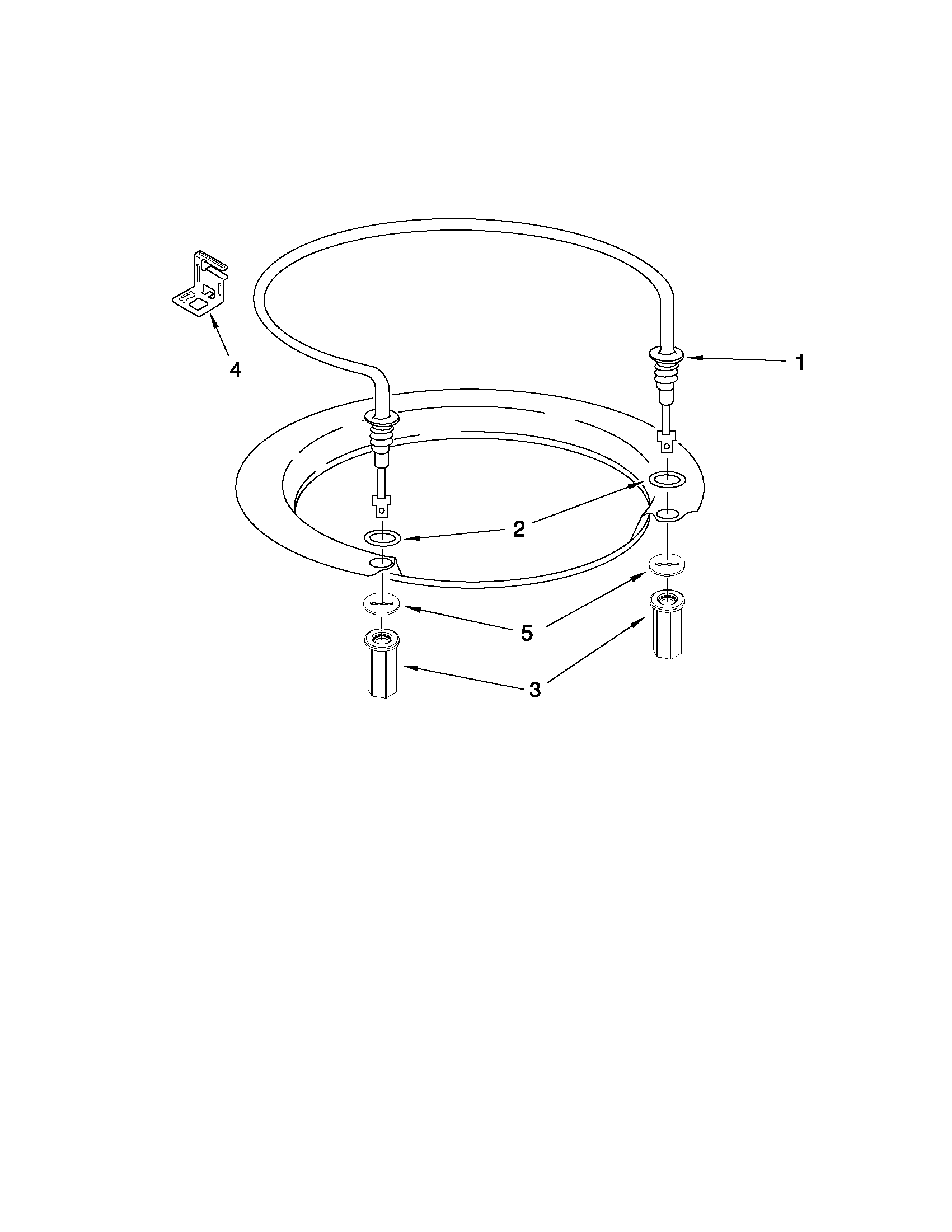 Whirlpool GU2300XTVT2 heater parts diagram