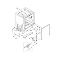 Whirlpool GU2475XTVQ2 tub and frame parts diagram