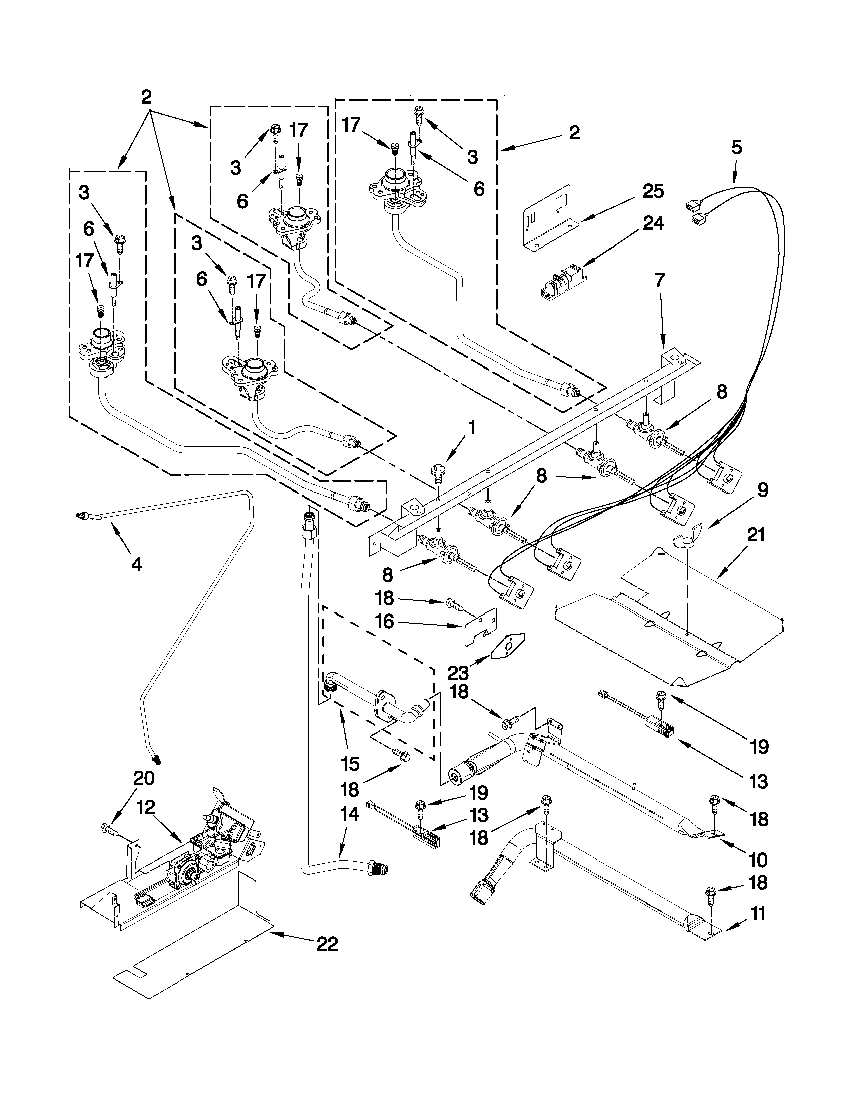 Ikea ISG650VS12 manifold parts diagram