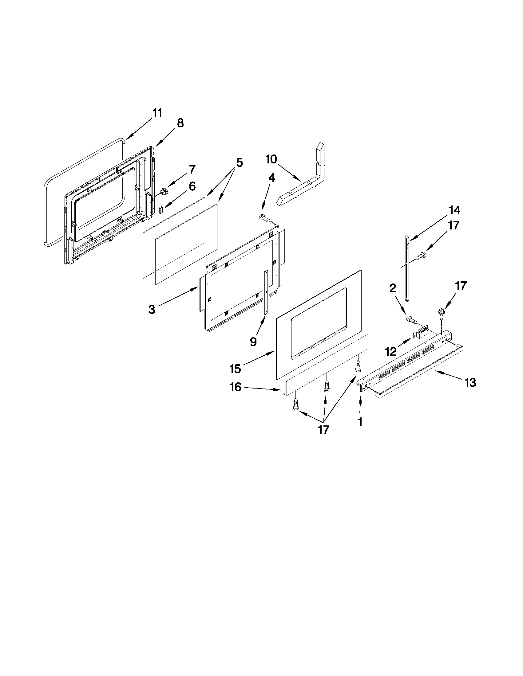 Ikea ISG650VS12 door parts diagram