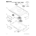 Jenn-Air JEC0536ADB13 cooktop parts diagram