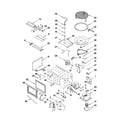 KitchenAid YKEMC307KW0 cabinet and stirrer parts diagram