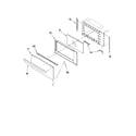 KitchenAid YKEMC307KW0 microwave door parts diagram