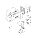 Whirlpool GI7FVCXWB01 dispenser front parts diagram