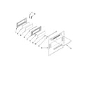 KitchenAid KERS505XBL00 upper door parts diagram
