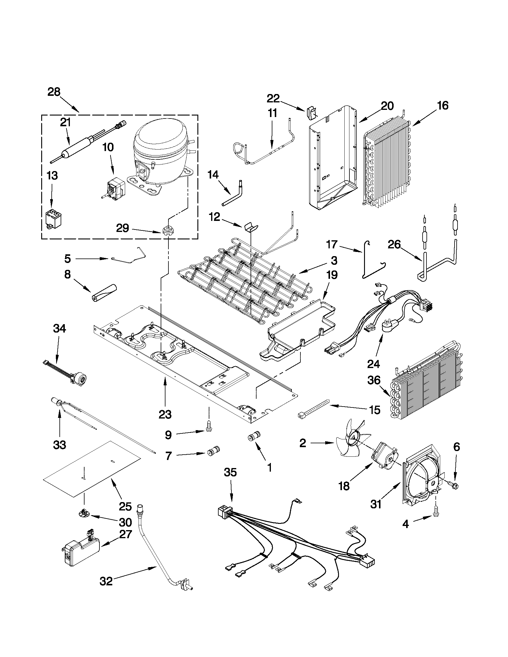 KitchenAid KSO24C8EYW00 unit parts diagram