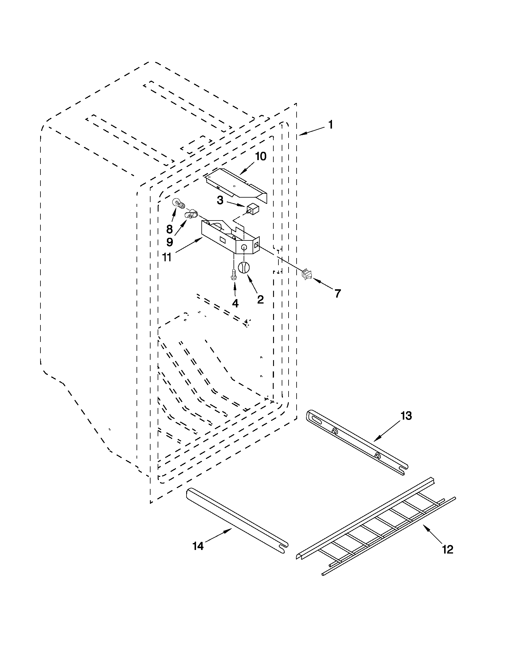 Maytag MQU1554TEW00 liner parts diagram
