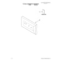 Maytag UMC5200BAS00 microwave door parts diagram