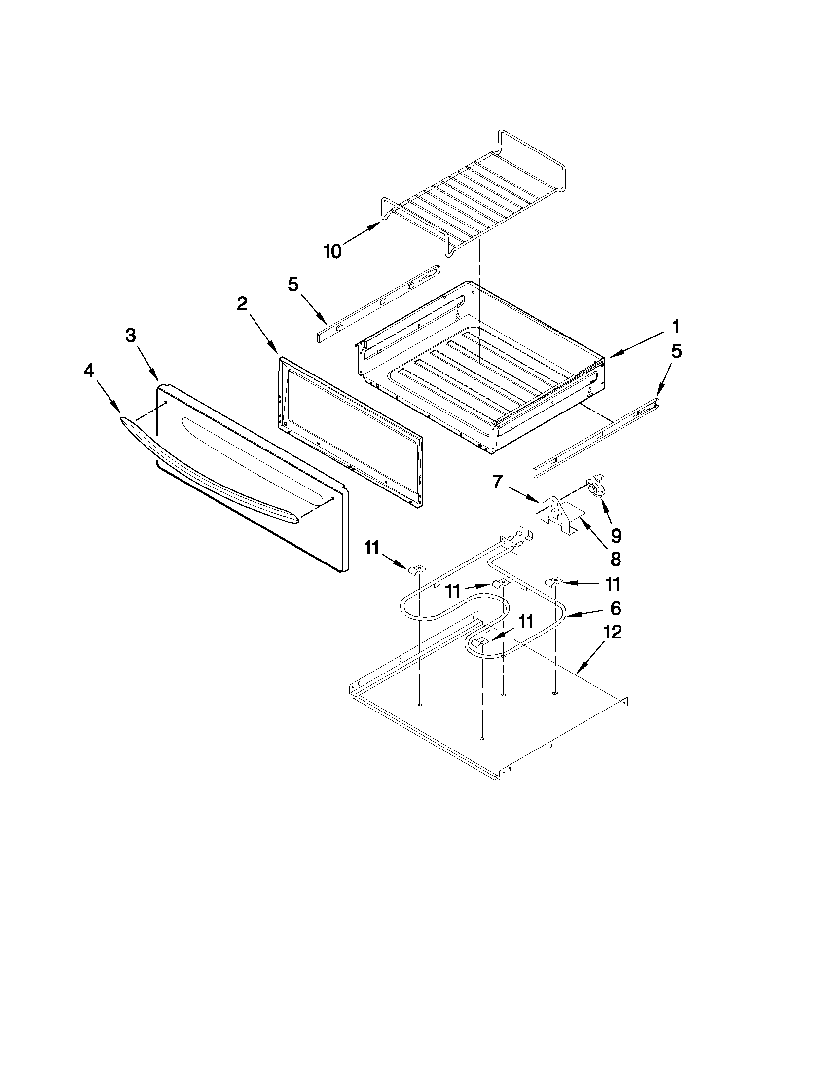 KitchenAid KERS308XSS1 drawer parts diagram