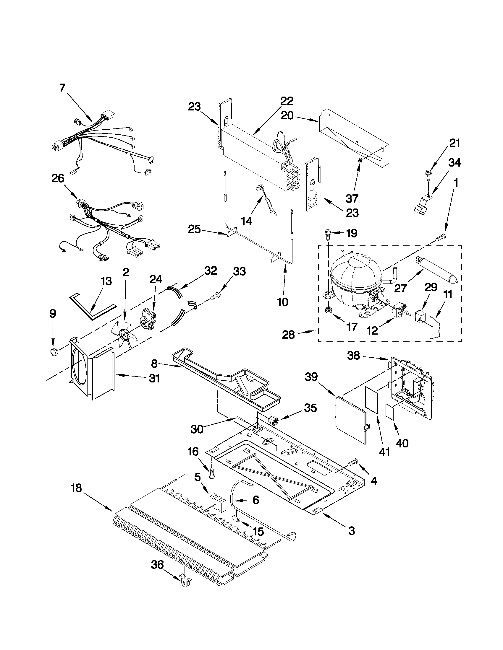 Jenn-Air JFC2290VEP10 unit parts diagram