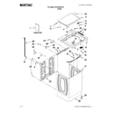 Maytag MVWC450XW0 top and cabinet parts diagram