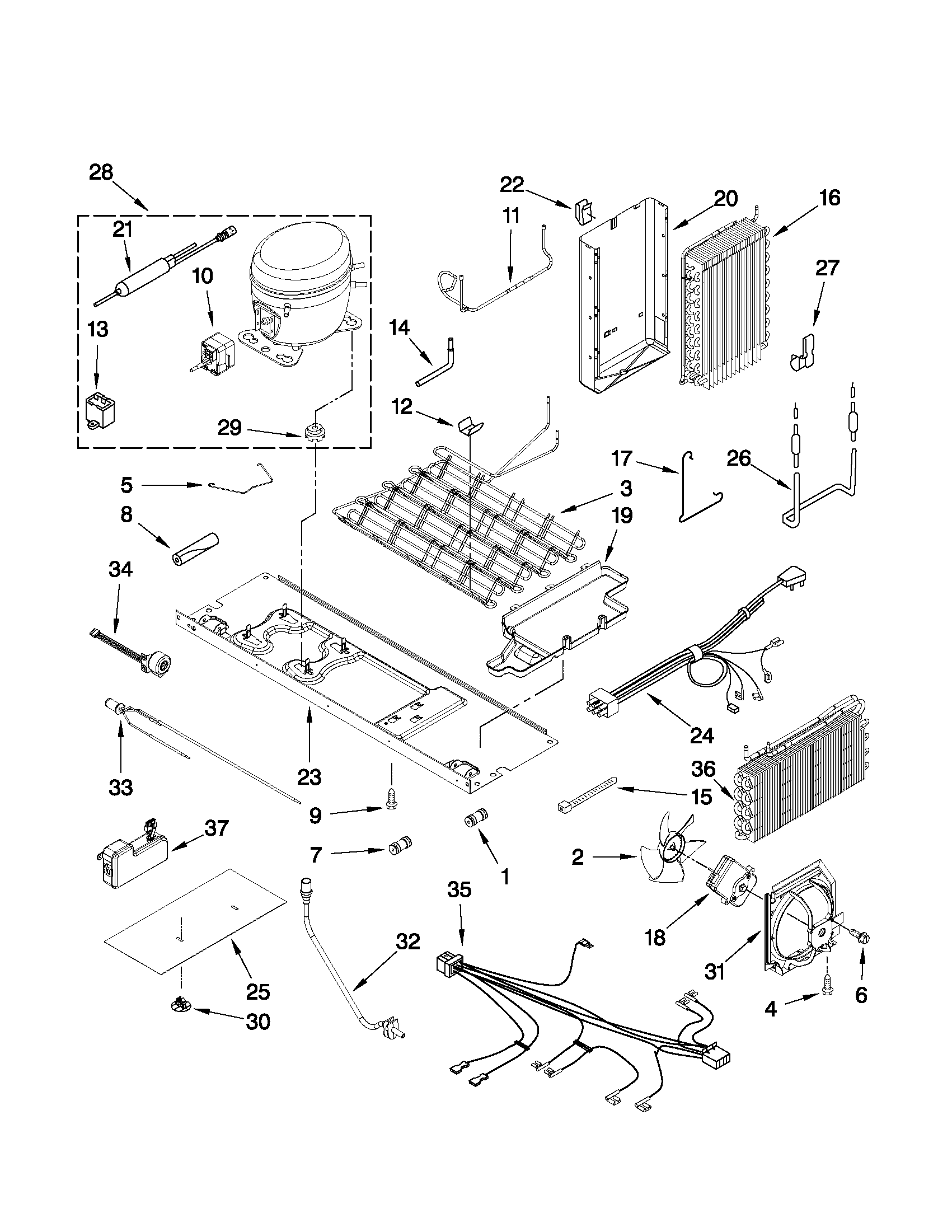 Whirlpool BRS70HRANA00 unit parts diagram