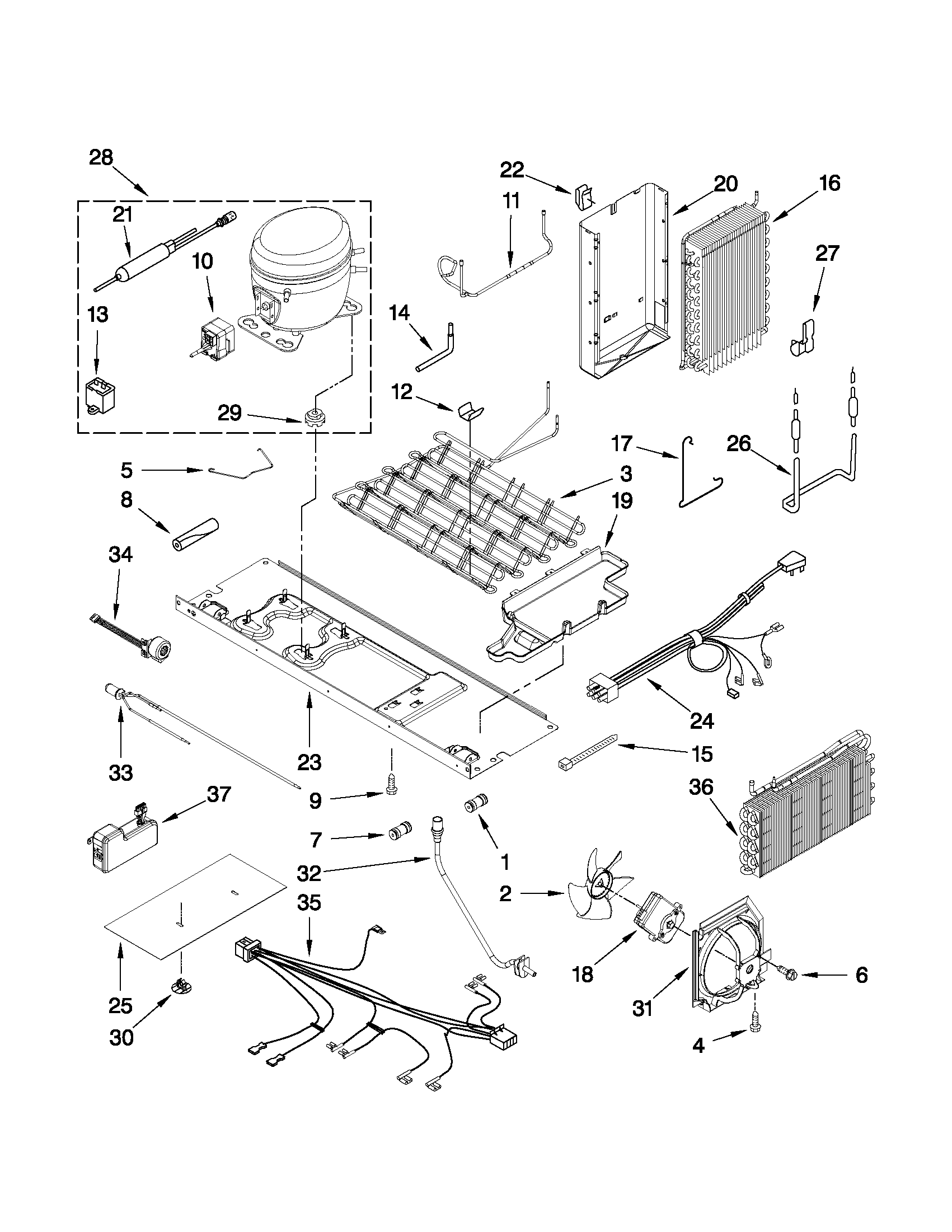 Whirlpool BRS70HRBNA00 unit parts diagram